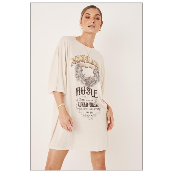 Spell & The Gypsy White Cult Tee Dress - Picture 4 of 7